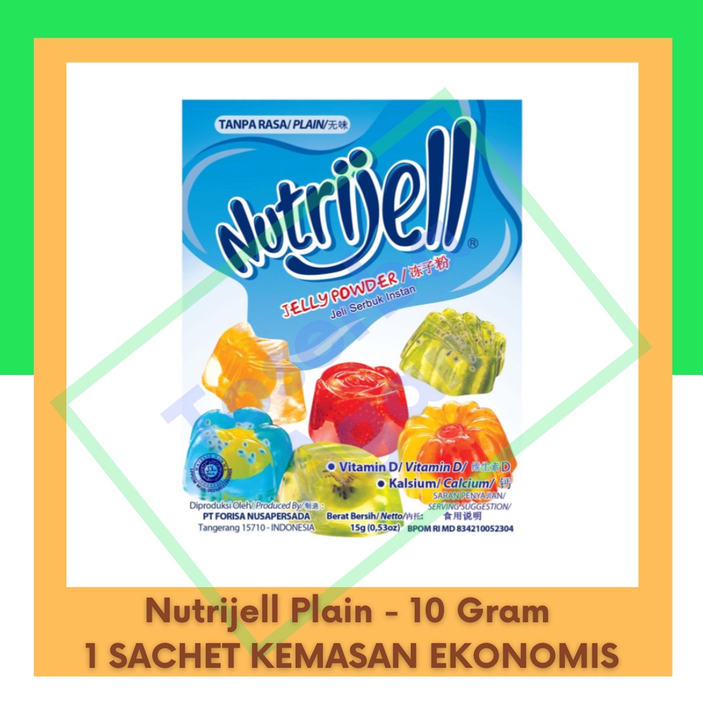 

Nutrijell Plain - 10 gr Jelly Kemasan Ekonomis