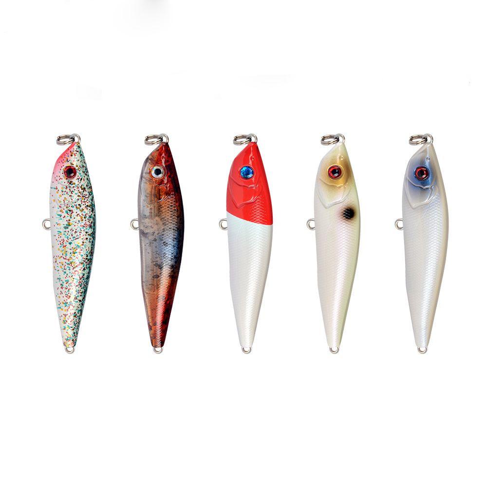 TOP Umpan Tenggelam 8cm /14g Bergaris Bass Air Tawar Wobbler Lures