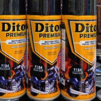 Cat motor diton premium 9184 black doff hitam doff