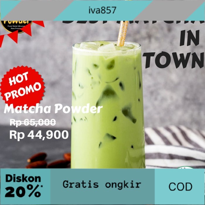 

PROMO Bubuk Green tea / Bubuk Matcha / Bubuk Minuman Green Tea GRATIS ONGKIR