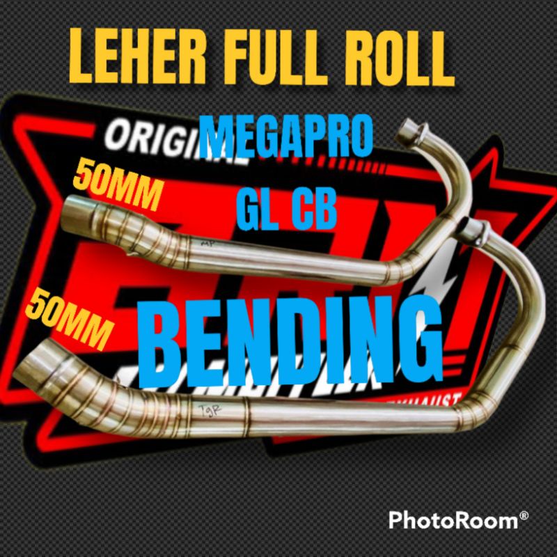 Pipa Leher Knalpot Mp GL CB tiger ROLL bending cacing