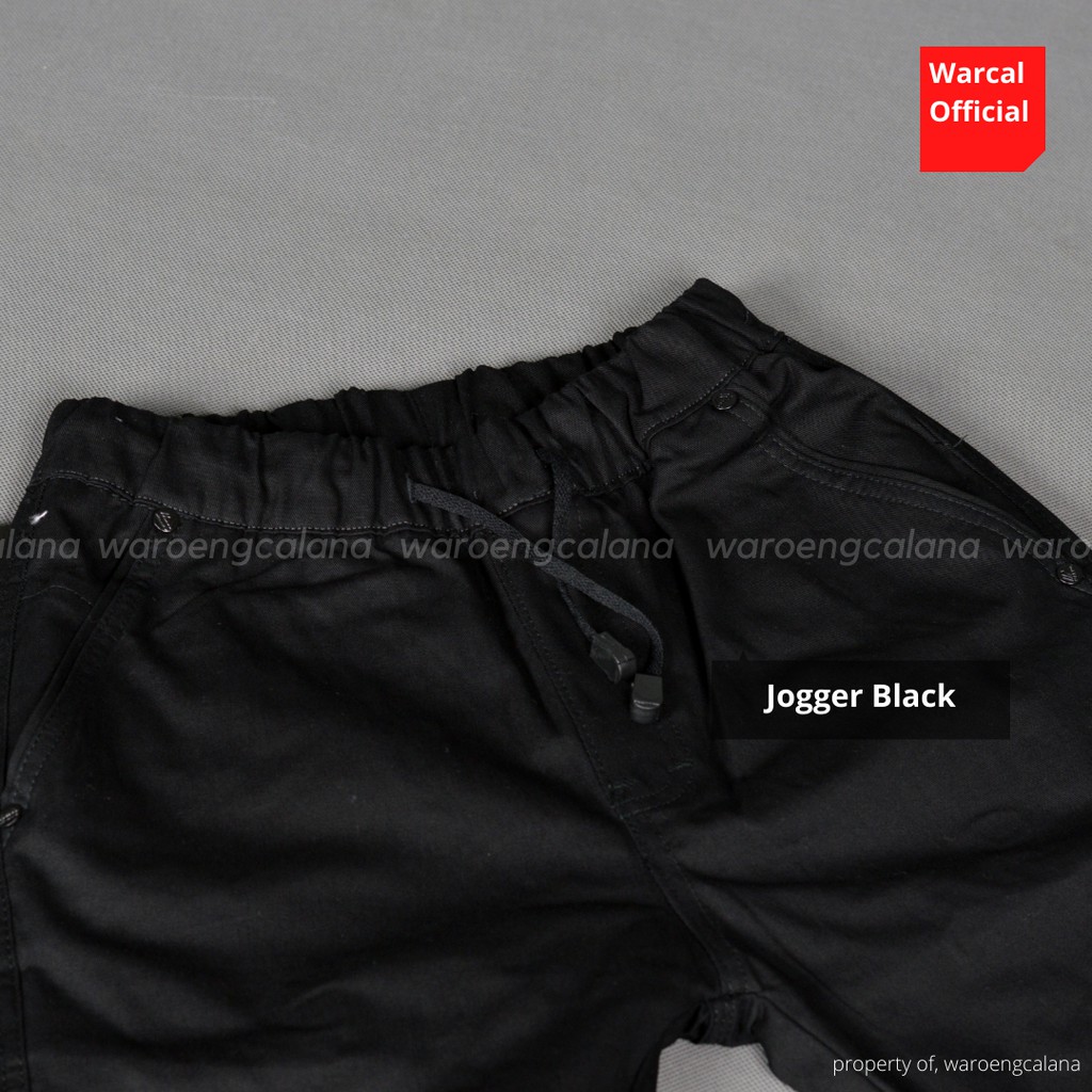 Jogger Pants Black Celana Panjang Pria