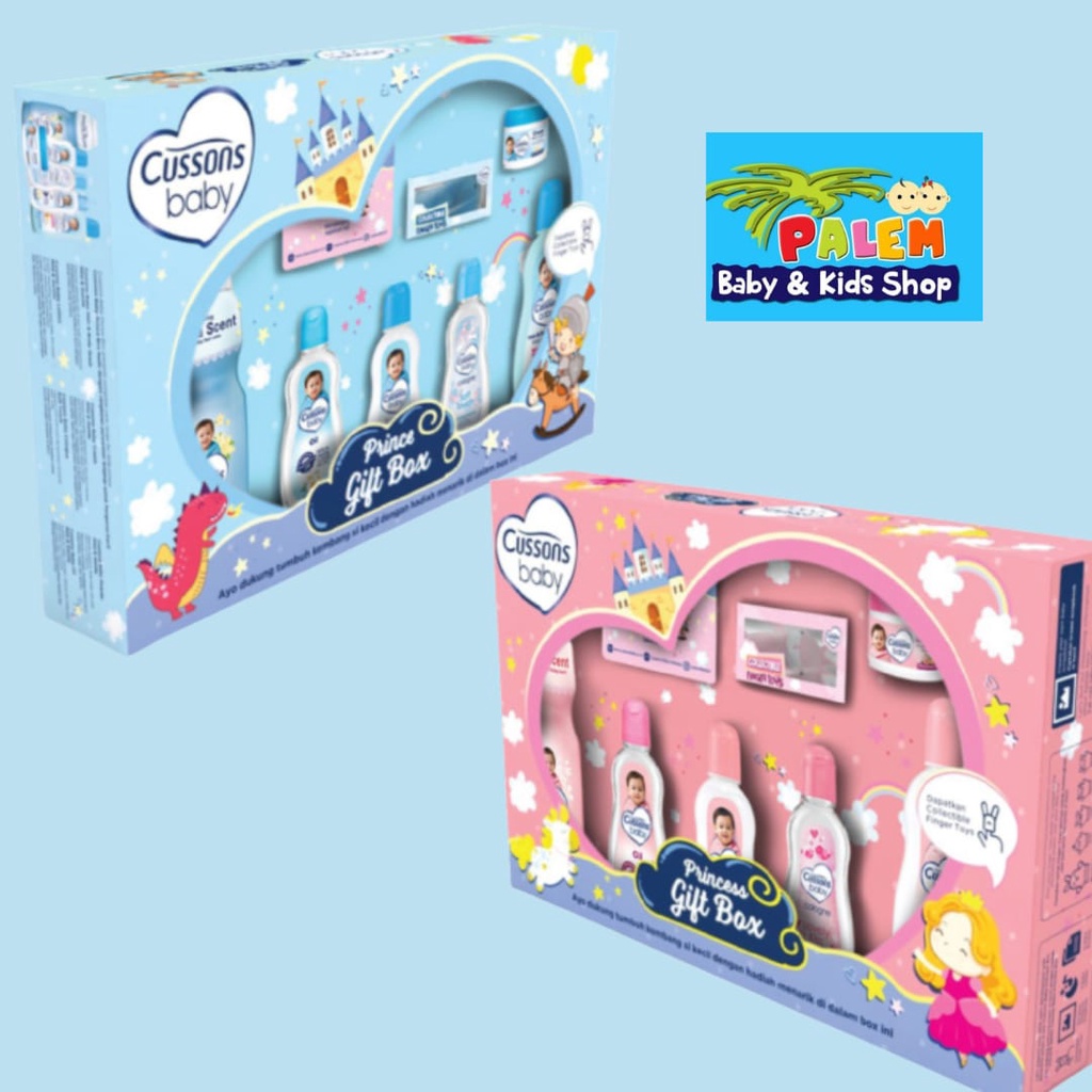 Cussons Baby Gift Box biru dan pink termurah parcel 1776