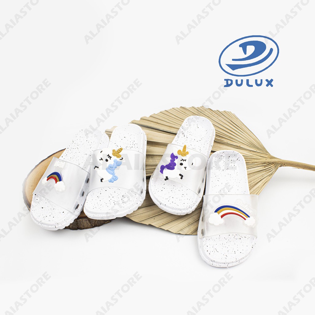 Sandal Slop Anak Kecil Perempuan (335)- Karakter Unicorn Lucu 3D 19-35