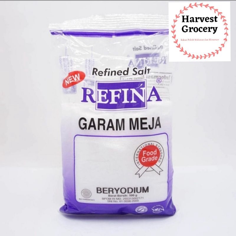 

Refina Garam Meja Murni Beryodium 500gr