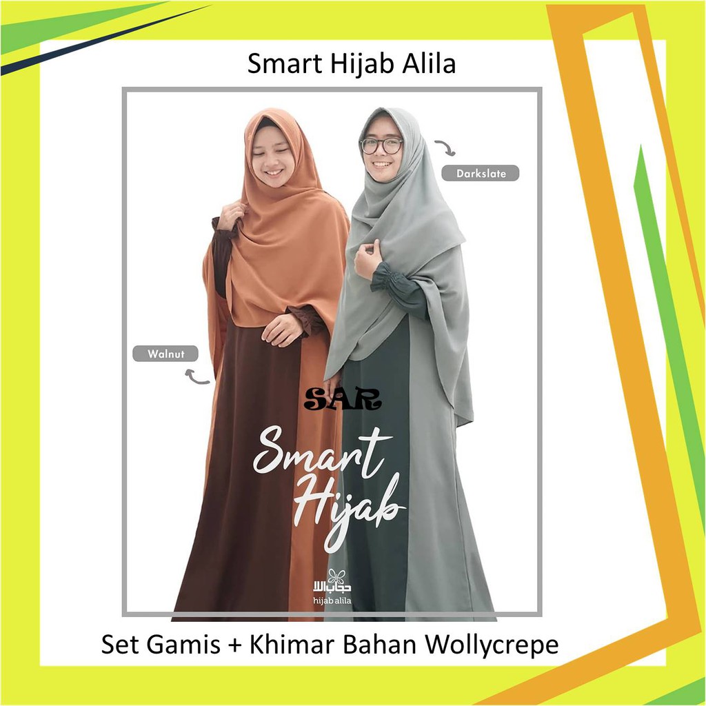 SET GAMIS SMART HIJAB By HIJAB ALILA Shopee Indonesia