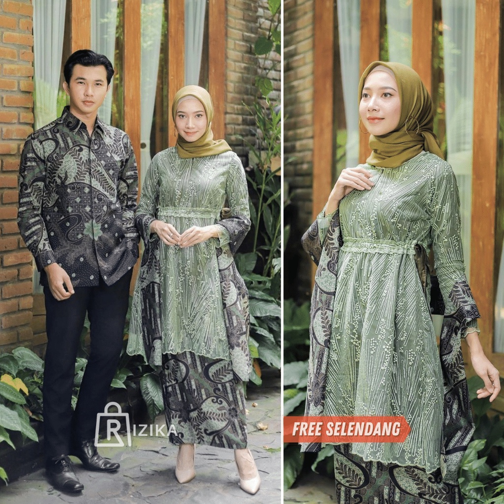 Kebaya Couple Modern Kebaya Wisuda Lamaran Baju Tunangan Batik Brukat Terbaru Baju Couple Pasangan Kondangan Terbaru 2022