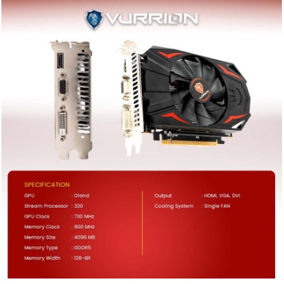 VURRION R7 240 GDDR5 4GB 128 BIT