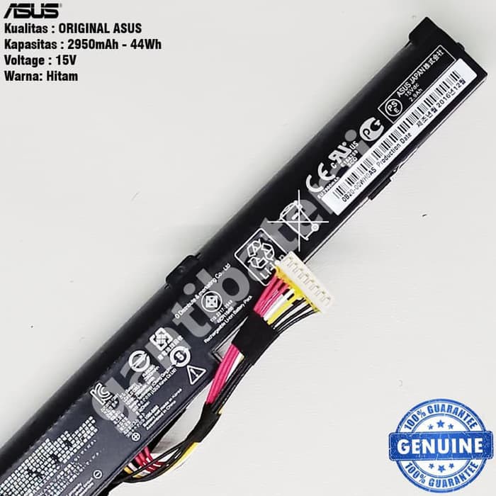 Baterai Laptop Asus X450J X450JF A450J X550D X550DP A41-X550E Original