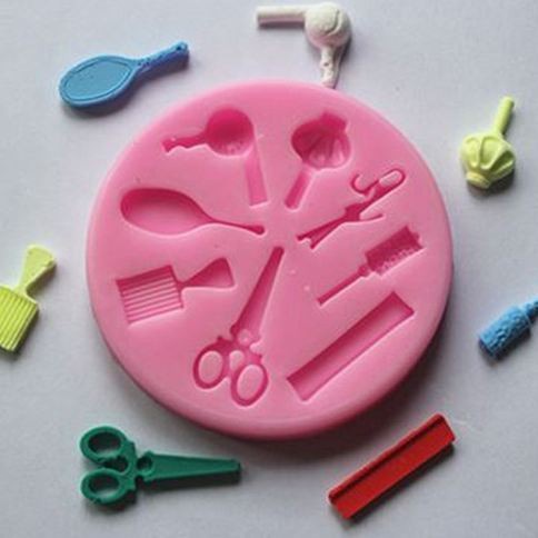 3D Silicon Mold Fondant Cake Decoration - Wash &amp; Blow Tool Shape