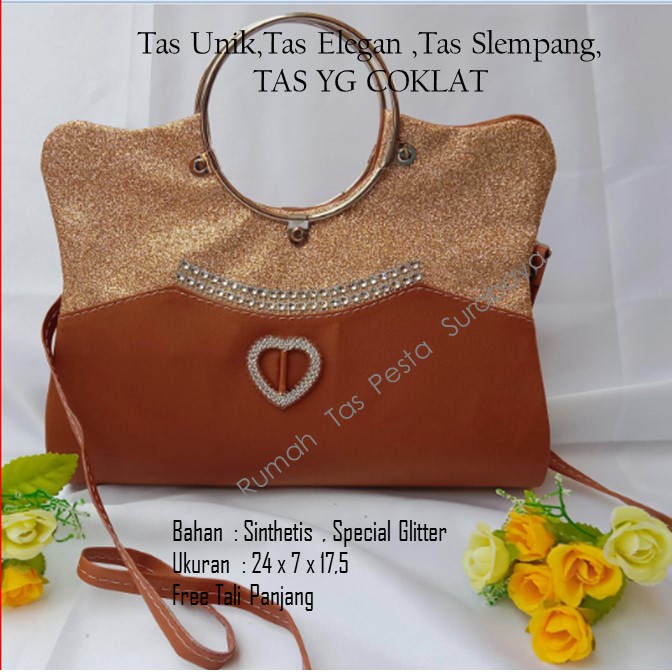 Tas Unik,Tas Elegan ,Tas Slempang,TAS YG COKLAT