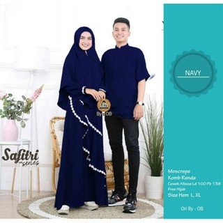  COUPLE  GAMIS  SYARII SAFITRI FREE HIJAB Shopee  Indonesia