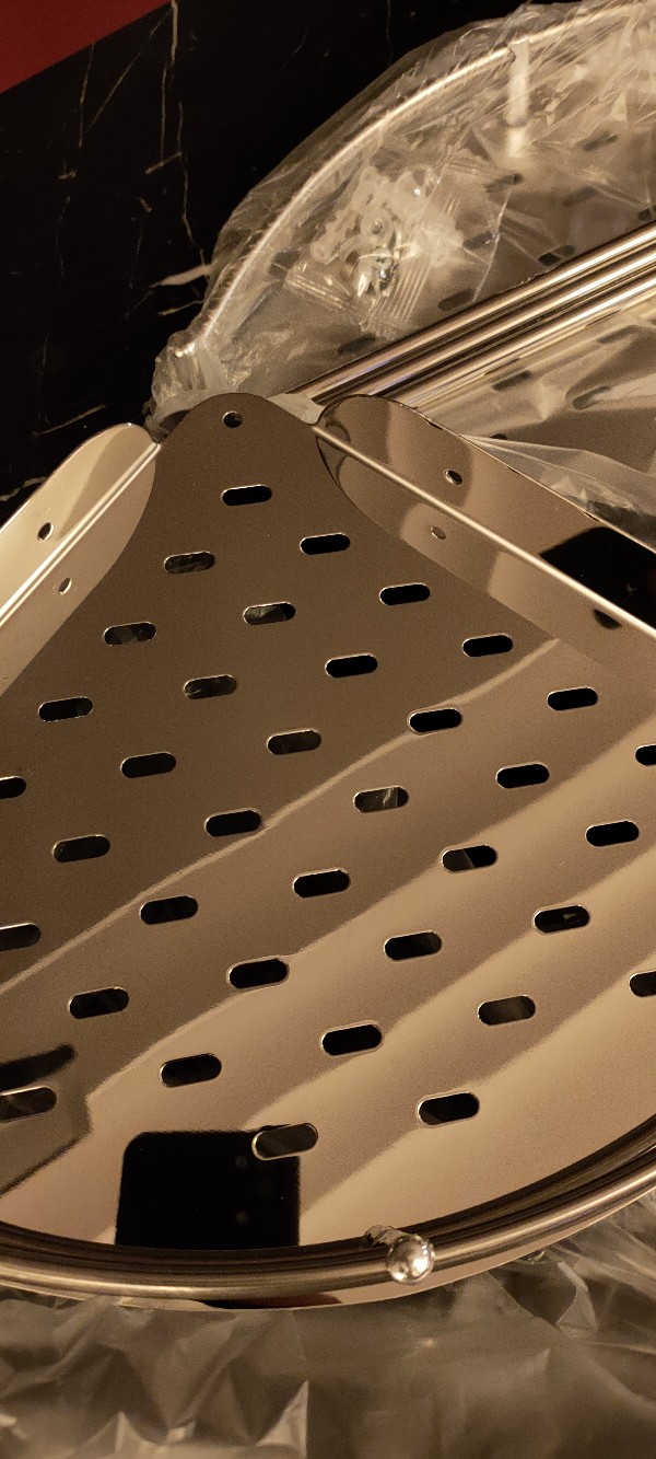 Rak Sudut / Rak Stainless / Tempat Sabun Dan Sampo 2 Susun