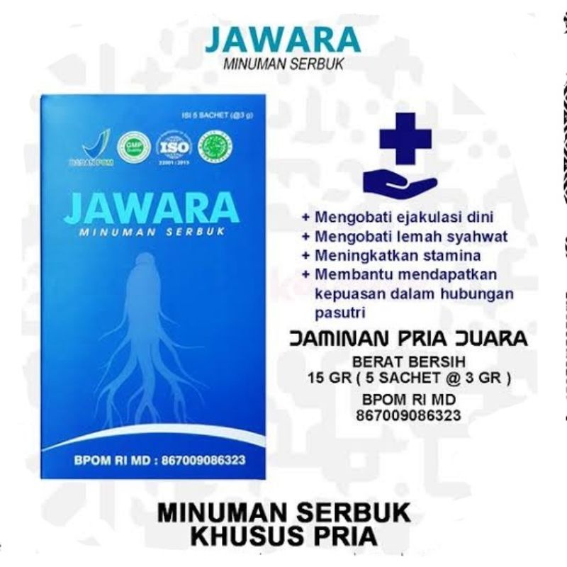 JAWARA Minuman Serbuk Vitalitas Stamina Juara Kuat Pria