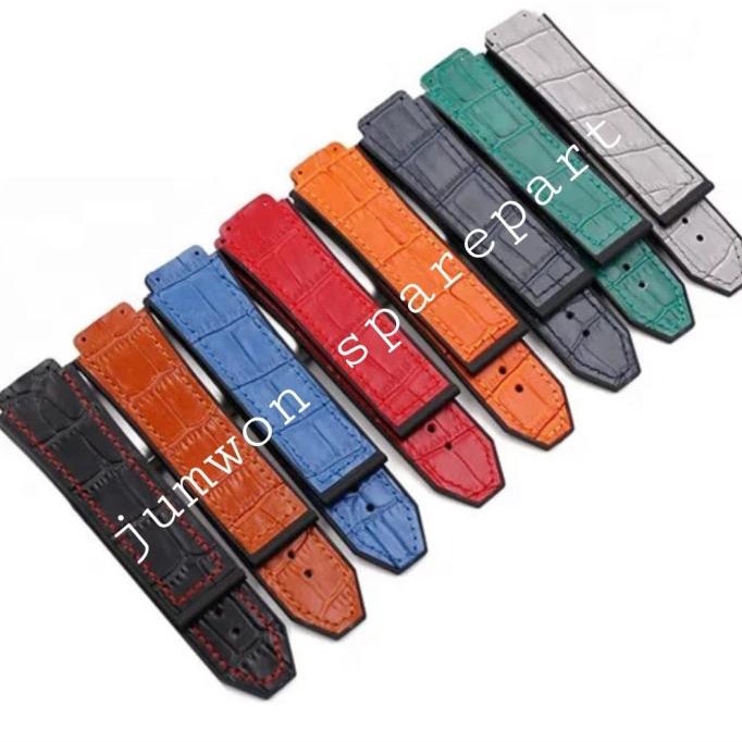 Tali Jam Tangan Hublot Rubber Loreng-Strap Rubber Hublot Terbaru
