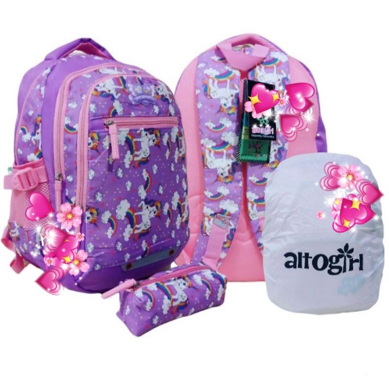 Tas ransel anak SD SMP bahan tebal jahitan rapih alto girl