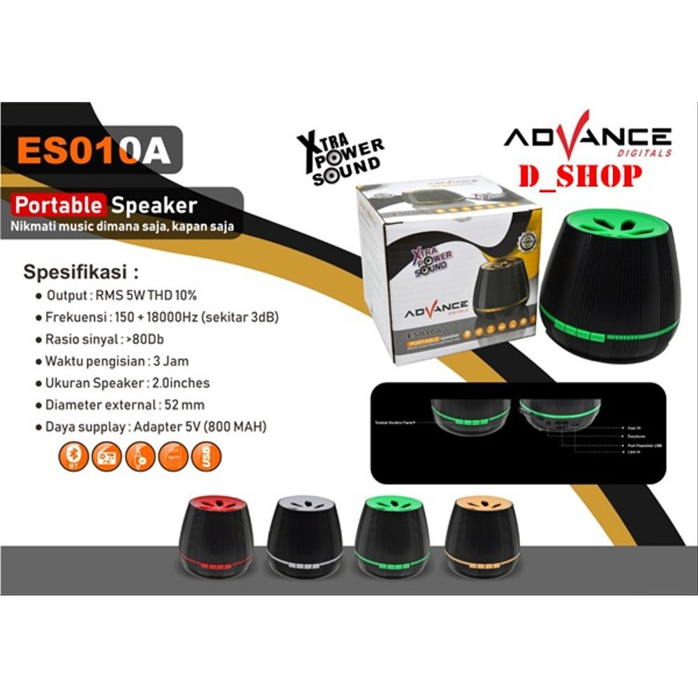 Speaker Mini Portable Advance Es010A
