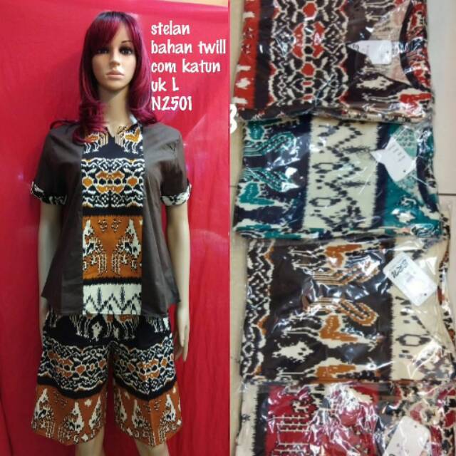 Setelan Sumba Twill Kombi Katun