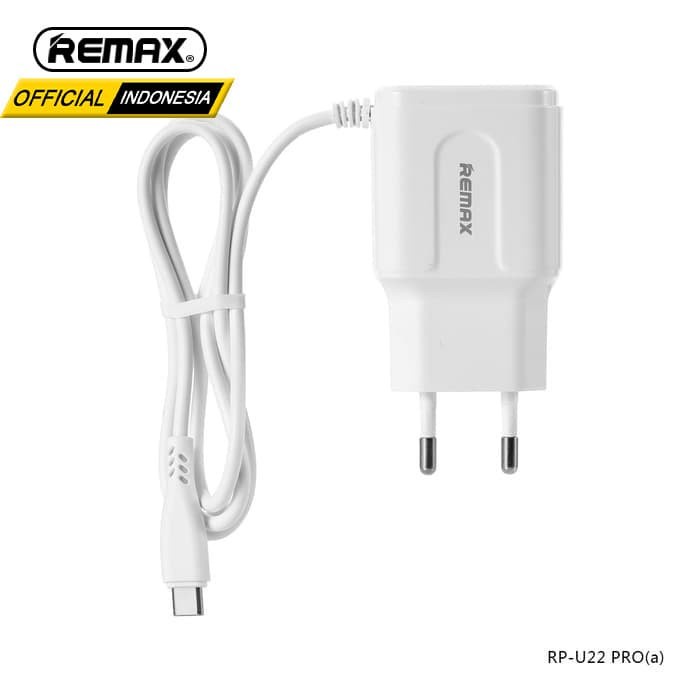 REMAX 2.4A Dual USB Charger SET RP-U22 PRO (a) Type C