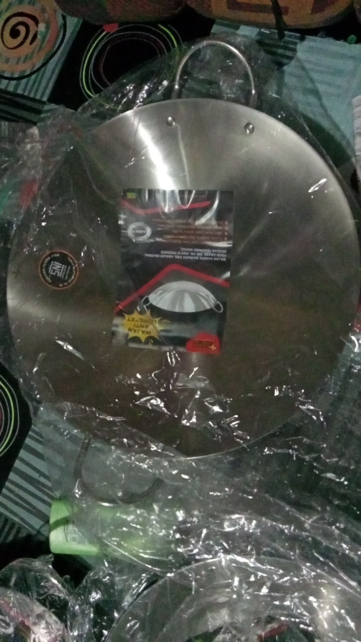 Kuali / Wajan Harden Stainless Steel 40cm Golden Flying Fish