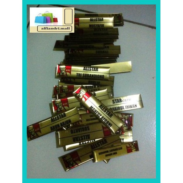 

Ftr6Rt- Nametag Resin Kuningan Penitik Jg67T7-