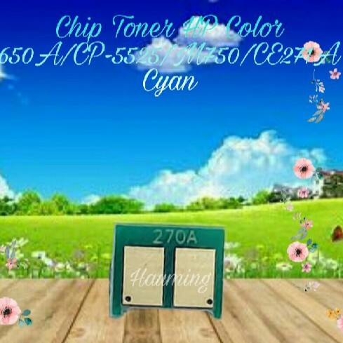 Chip Toner HP 650A CP5525 M750 CP5525dn CP5525n CP5525xh M750xh M750n M750dn CE271A Cyan