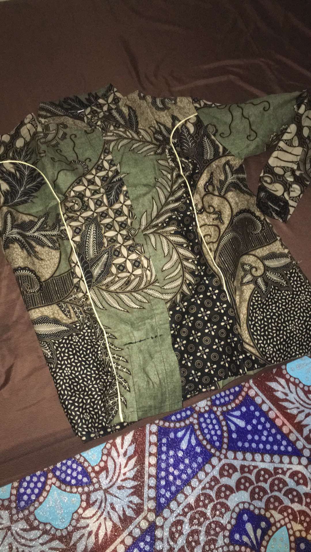 Tey-17 Batik Wanita Asj Sa Hrb026 Kenongo Kemeja Tosca Pendek