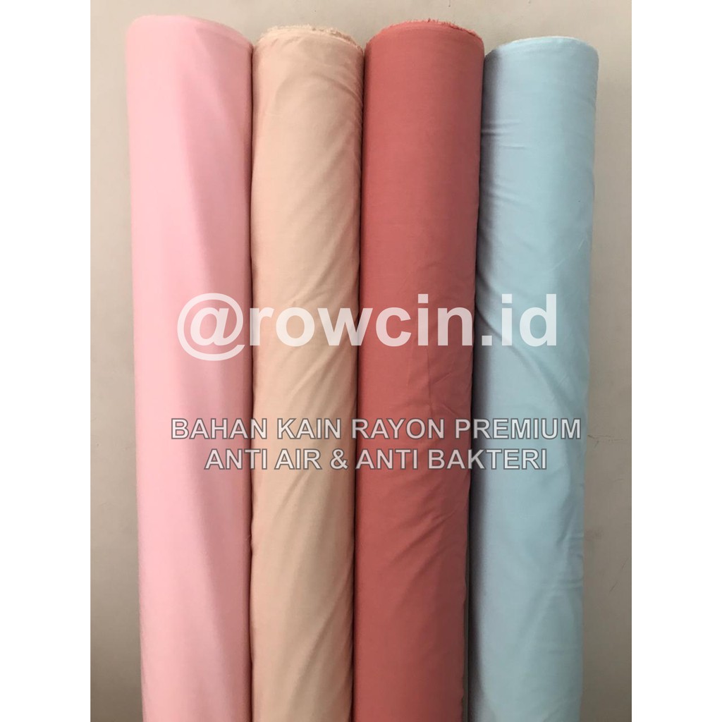 BAHAN KAIN RAYON PREMIUM ANTI AIR &amp; ANTI BAKTERI LEMBUT KATUN HARGA PER 0.5 METER ATAU 1/2 METER