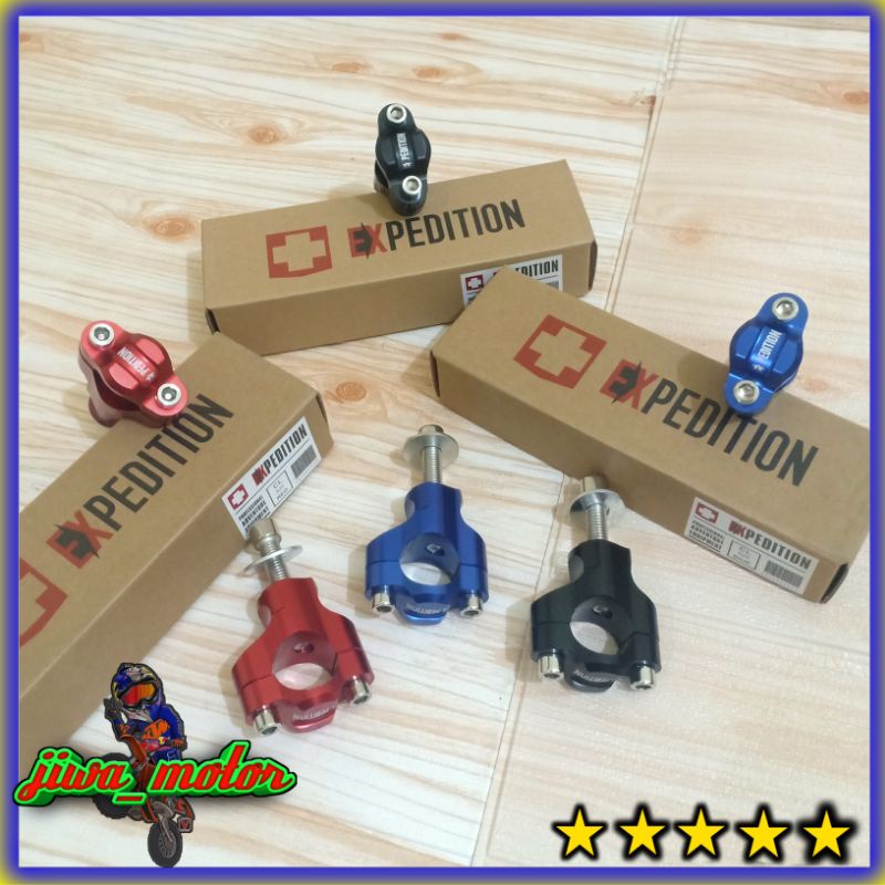 raiser stang expedition 1 baut motor CRF150l KLX DTRACKER 150 buat stang fatbar lebar raiser stang f