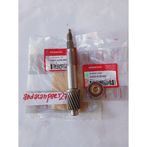 As puly(Kzr)+bearing CVT Belakang Pcx 150 Vario 125 Fi non led