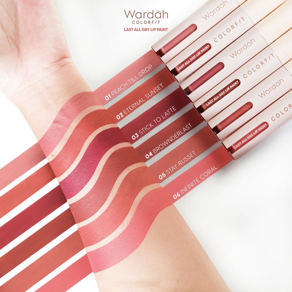 Wardah Colorfit Last All Day / Around the World Lip Paint Lip Cream
