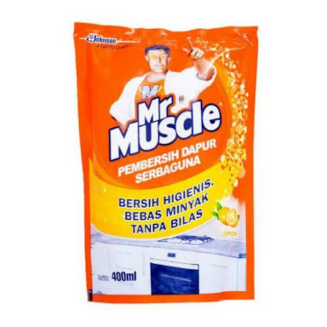 Mr Muscle Lemon Refill 400 ml - Mr Muscle Pembersih Dapur