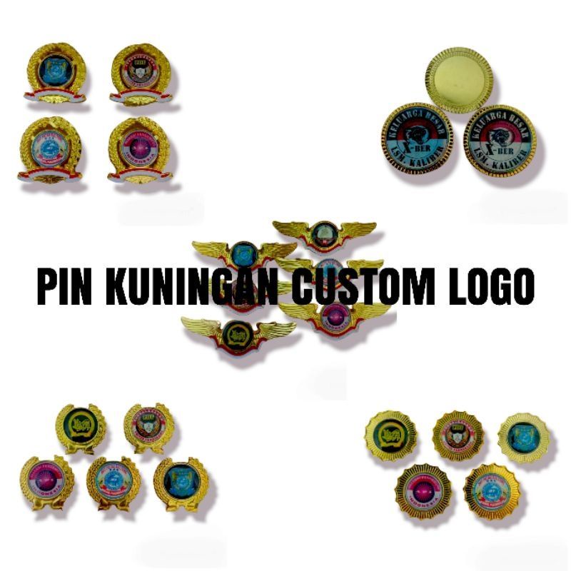 PIN KUNINGAN CUSTOM LOGO