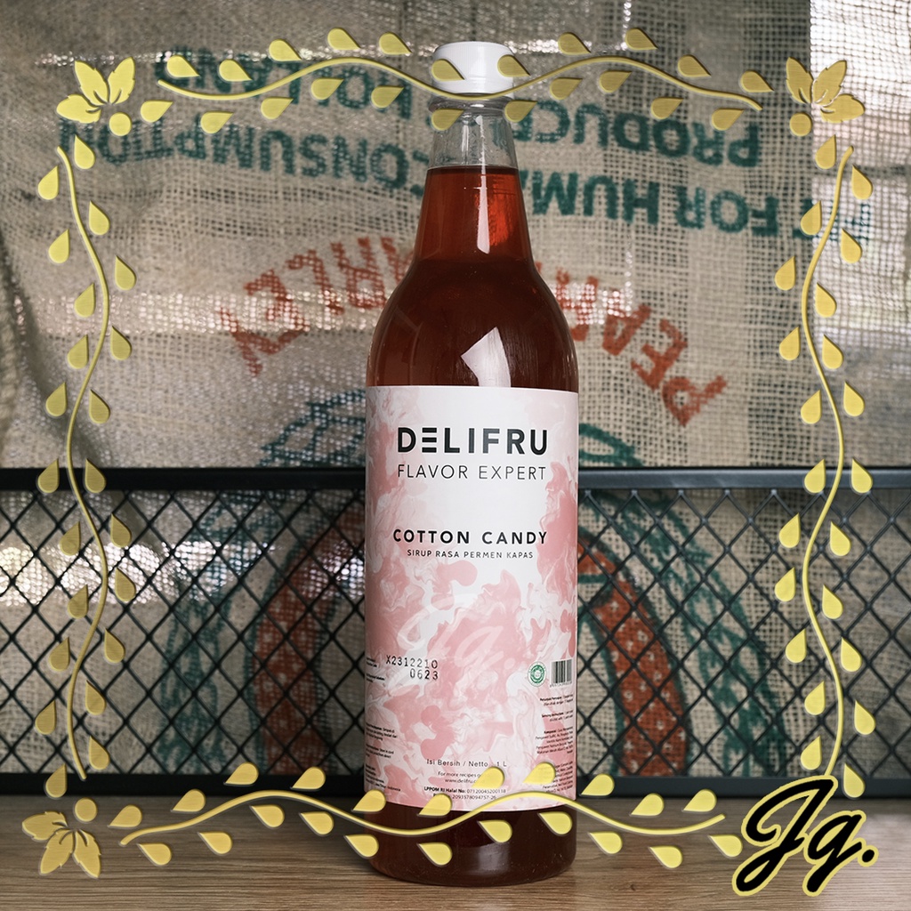 

Delifru Syrup Cotton Candy 1 Liter - Rasa Permen Kapas 1 Liter