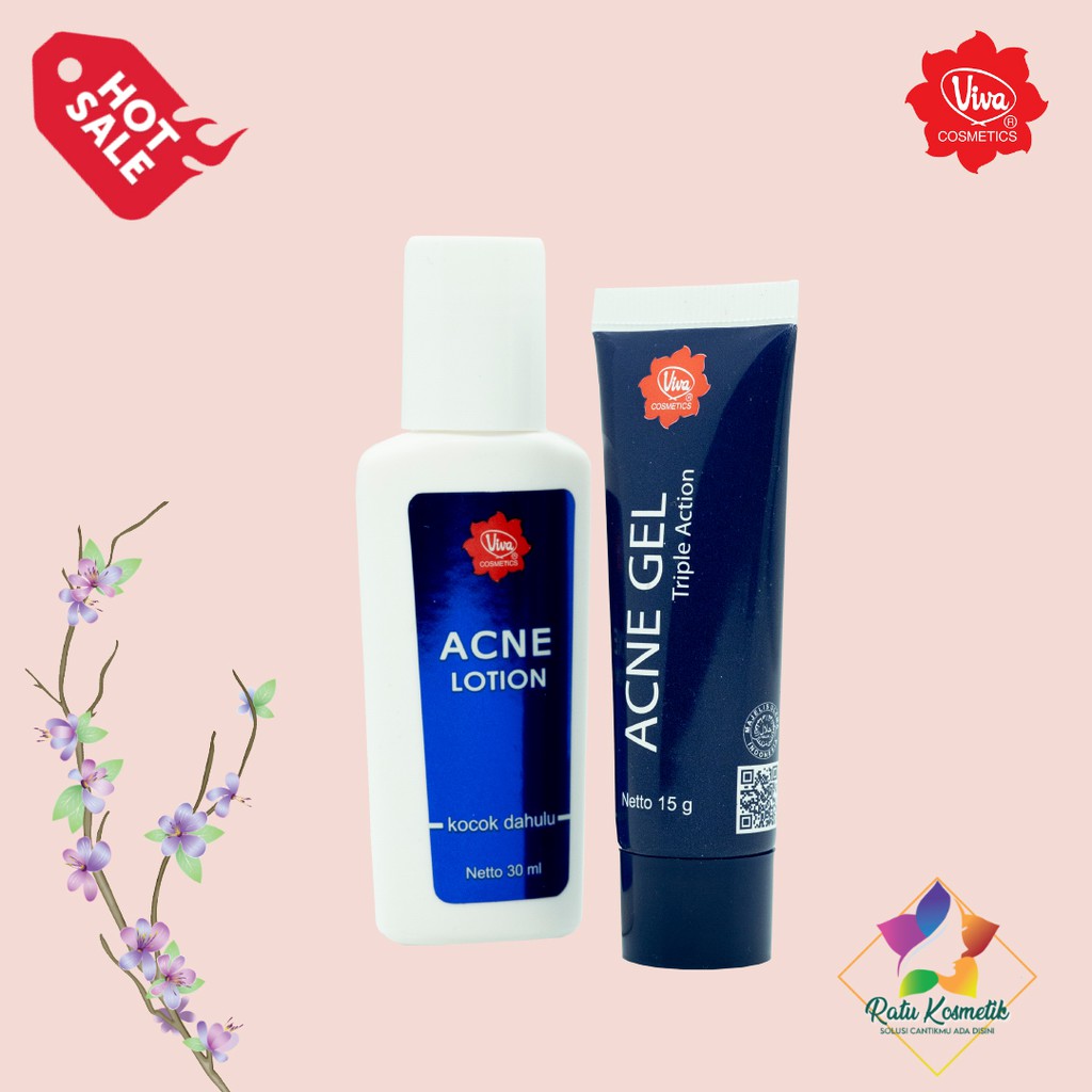 ❤ RATU ❤ Viva Acne Gel / Lotion Obat Jerawat (✔️BPOM)