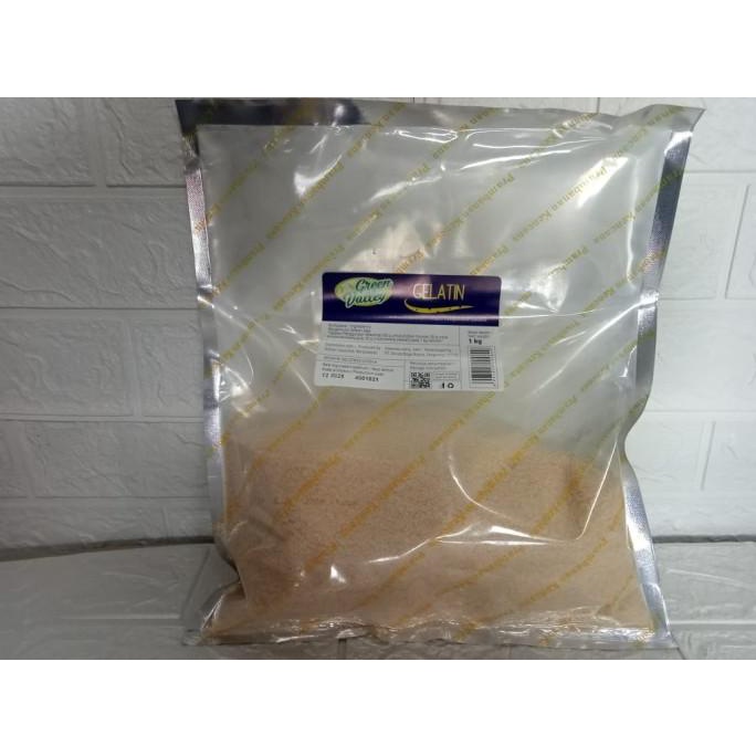 

Gelatine HALAL Green Valley / Bubuk Gelatine 50gram (Repack) TERLARIS TERPERCAYA ORIGINAL