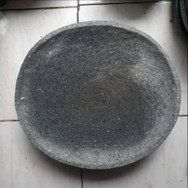 Cobek Batu Asli Diameter 38cm