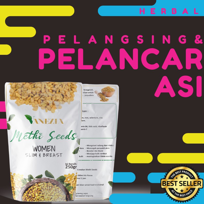 Pelancar ASI fenugreek herbal pelangsing dan membesarkan payudara