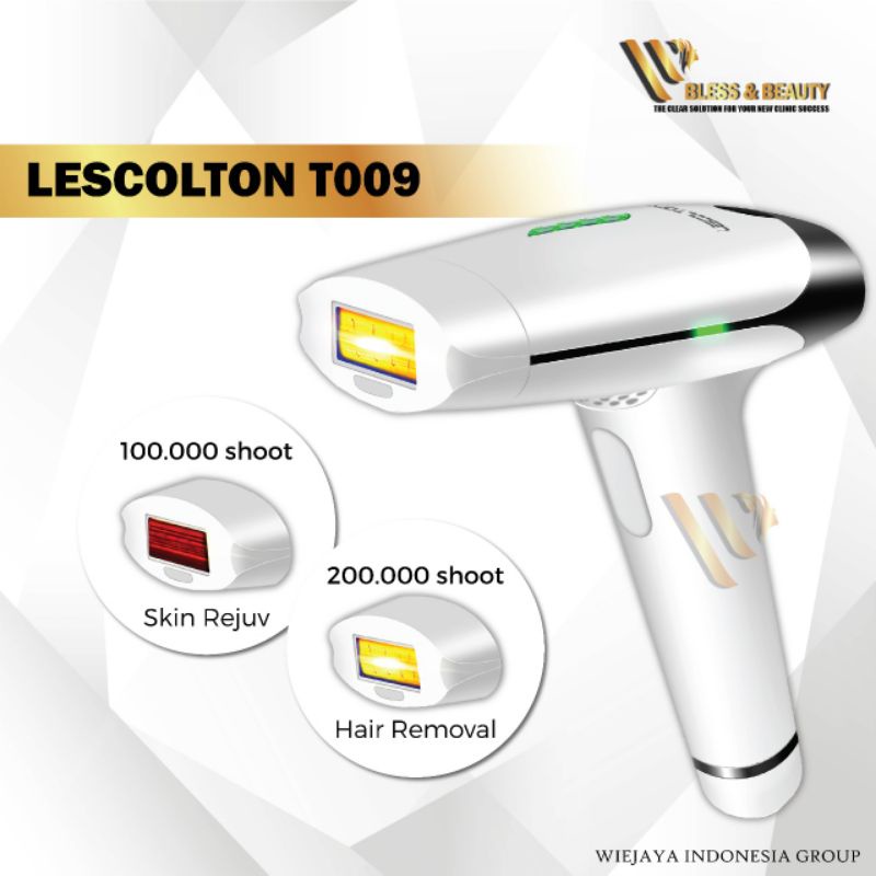 Alat Laser IPL LESCOLTON T009 Hair Removal Bulu Tubuh Permanent Mencerahkan Wajah