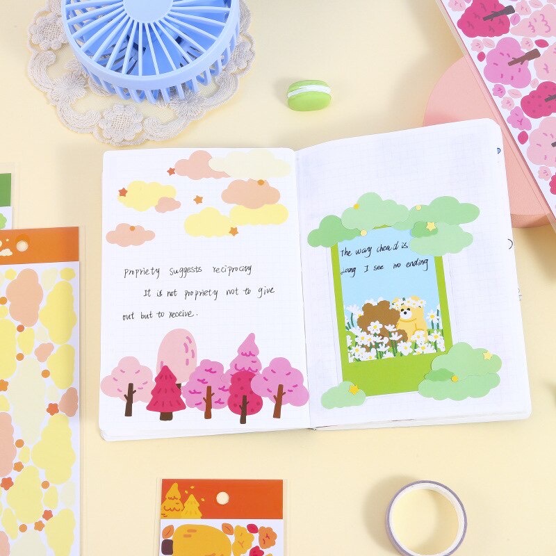 

[Selcyshine] 1pc Sticker Cloud / Sticker Motif Gambar Awan Sticker Deco Top Loader Jurnal Scrapbook