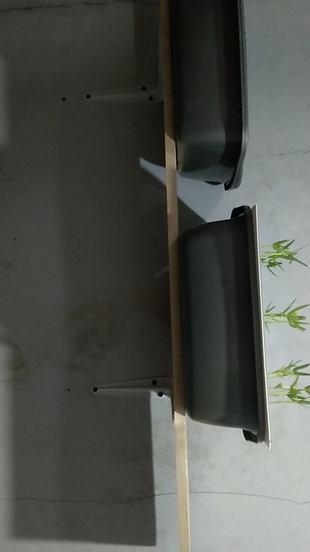 Papan Kayu Jati Belanda Motif Bakar & Polos 100cm