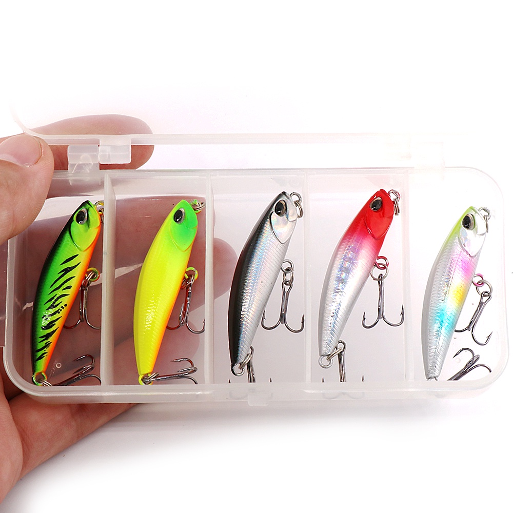 Umpan Pancing 5g/5.3cm Fishing Minnow Lure Umpan Ikan Alat Pancing Kail Plastic Bait Umpan Mancing umpan casting gabus