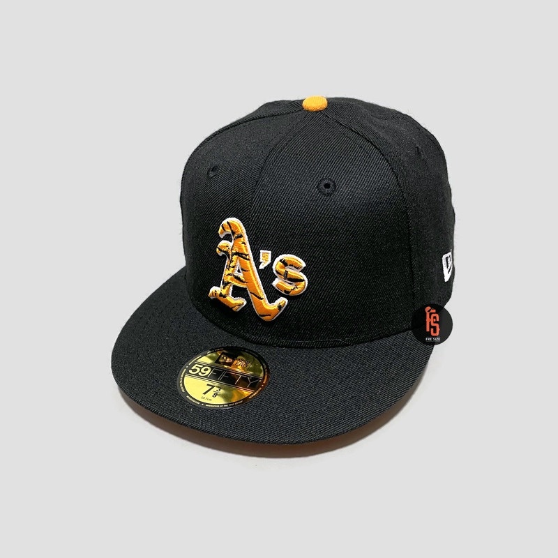 TOPI NEW ERA ORIGINAL 5950 WS 1989 TIGERFILL OAKLAND ATHLETICS BLACK