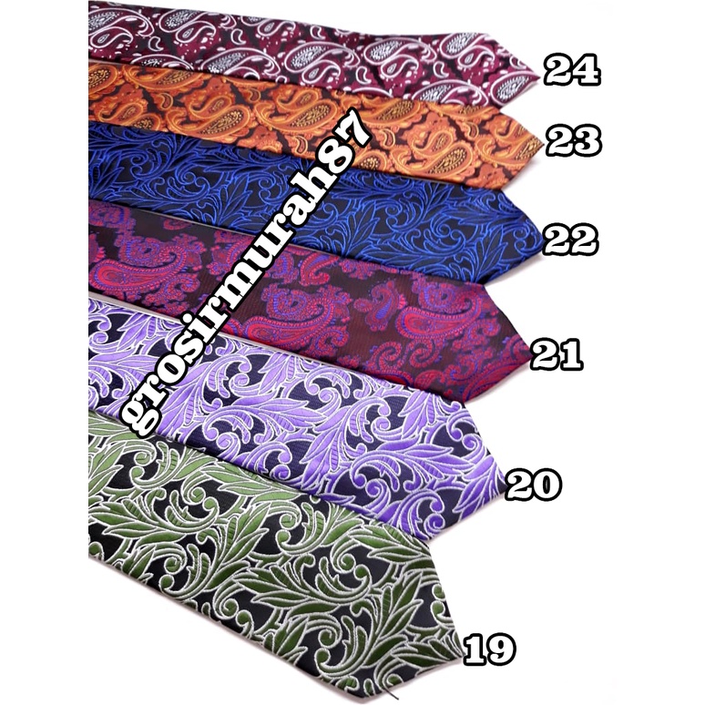 Dasi Batik  Bahan Polyester Tebal Lebar 3 Inch Atau 7 - 8 Cm