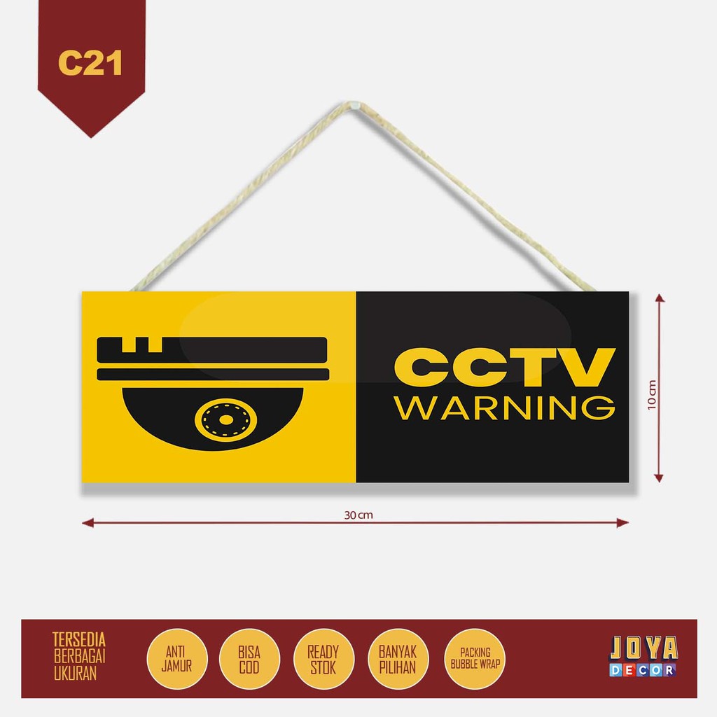 

Cctv Warning Sign Board Papan Petunjuk CC21
