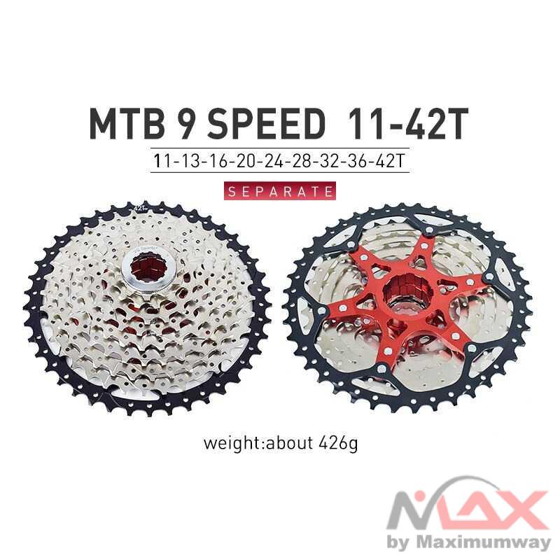 VG Sports Gigi Sprocket Sepeda Round Ultralight 9 Speed 42T - VG72 Warna Silver