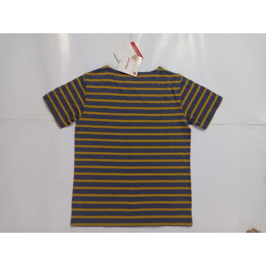 Baju Kaos Tshirt Wanita Marmot motif Garis Size L Original Murah