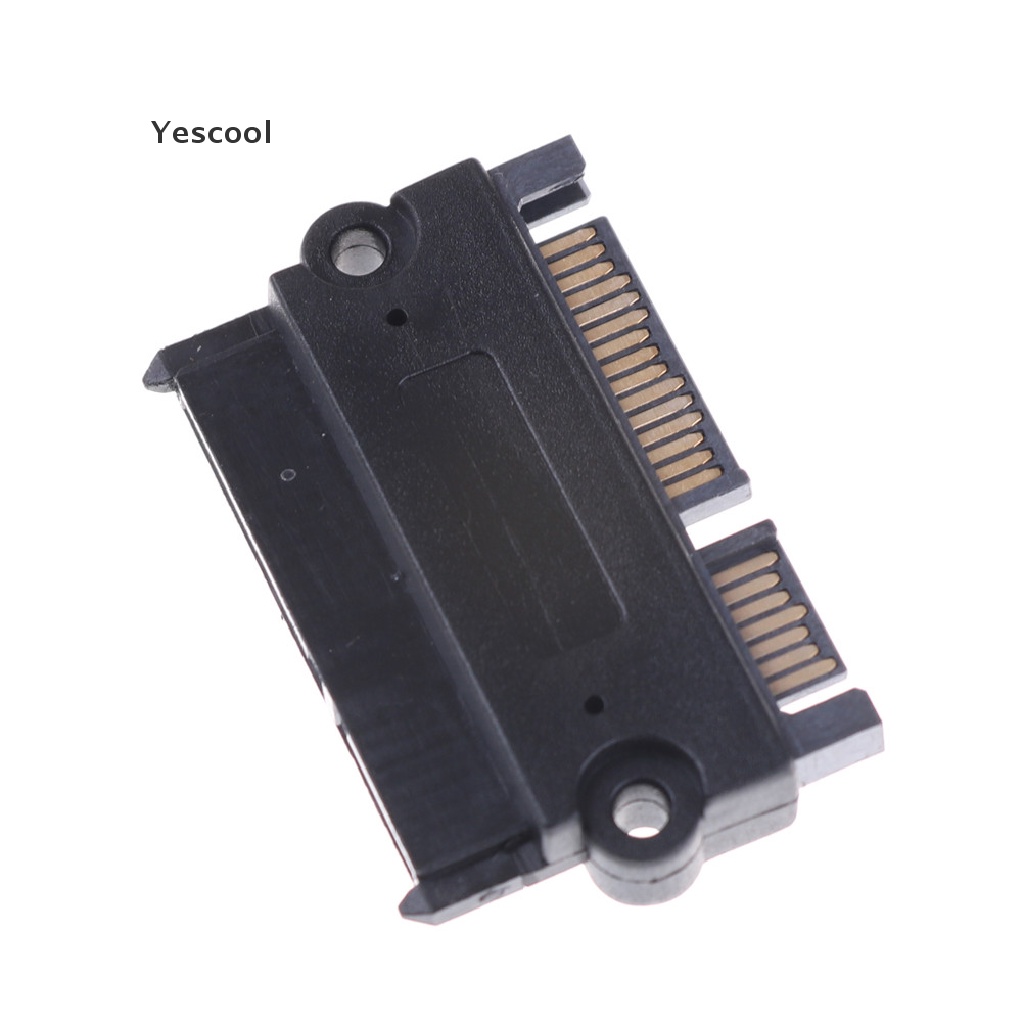 Yescool Adapter Konverter Jack 22Pin 7 + 15pin Male Ke SATA 22Pin Female M / F