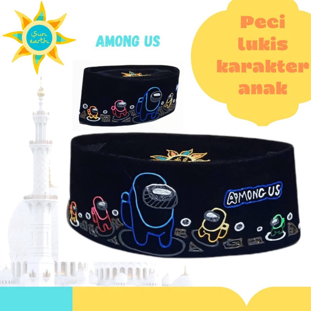 Peci Lukis Karakter By Sun Earth