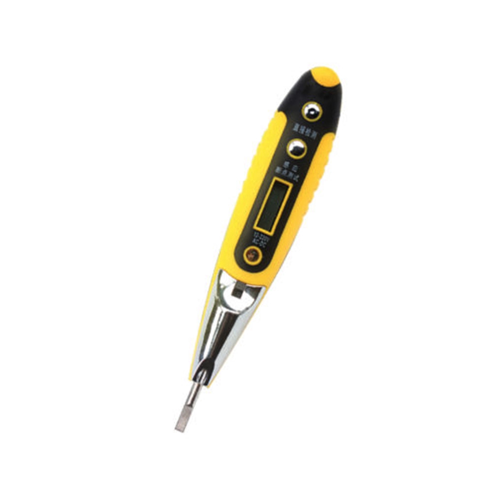 ✈【Fast/COD】✈ 12-250V LCD Digital AC / DC Non-kontak Listrik Uji Pen Detector Voltage Tester